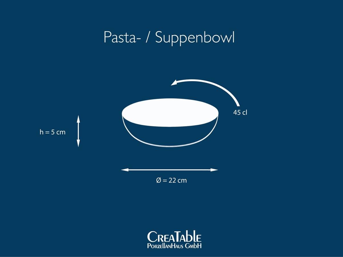 CreaTable Suppenteller NATURE COLLECTION hellblau Steinzeug D: ca. 22 cm CreaTable Suppenteller NATURE COLLECTION hellblau Steinzeug D: ca. 22 cm