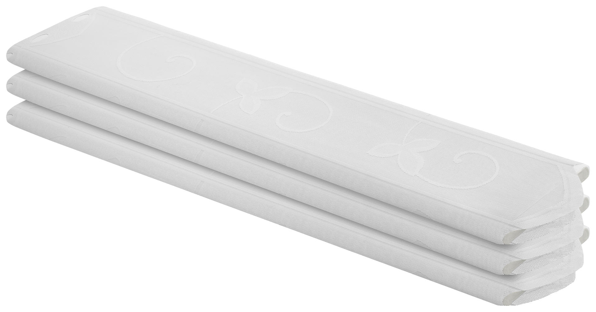 Scheibengardinen-Meterware weiß H: ca. 75 cm