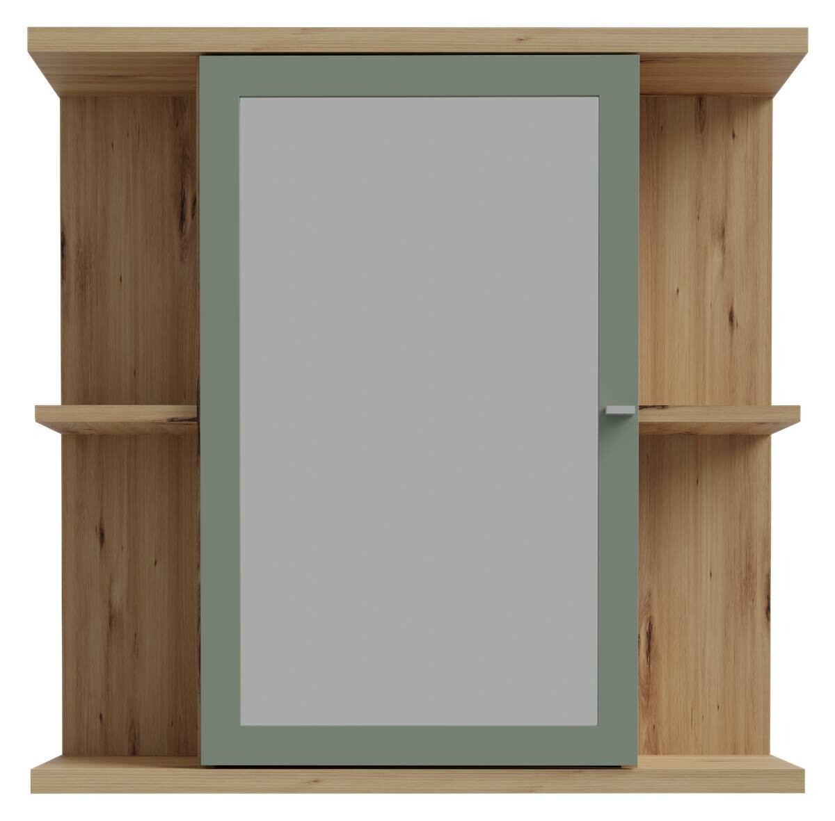 Spiegelschrank  Eiche Artisan Nachbildung salbei B/H/T: ca. 70x69x23 cm