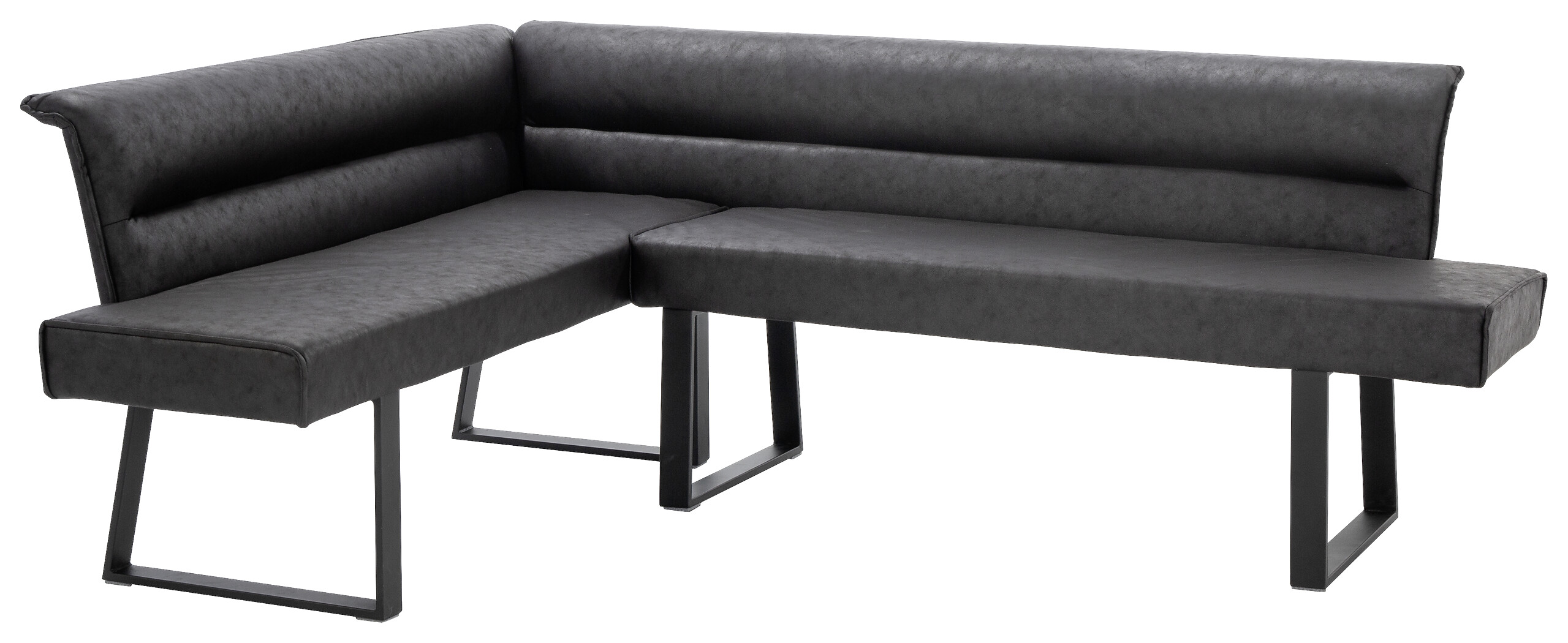 Eckbank schwarz B/H/T: ca. 178x83x219 cm Eckbank schwarz B/H/T: ca. 178x83x219 cm