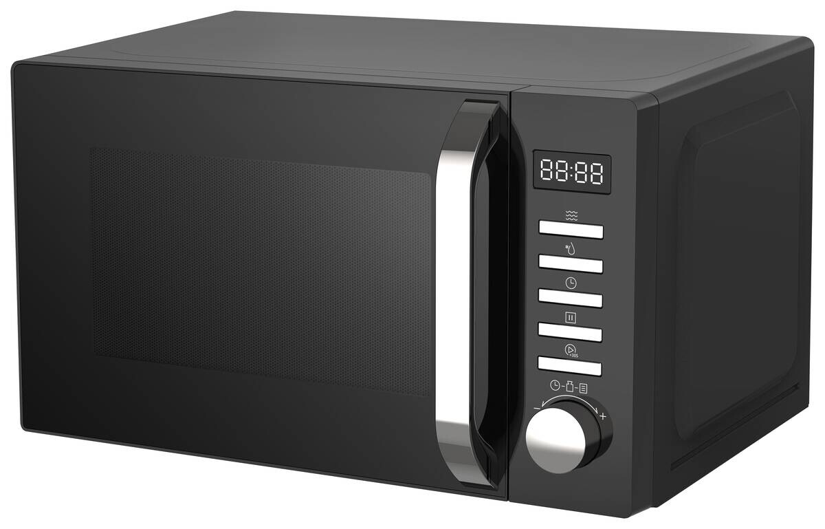 POCOline Mikrowelle AM820C2MT-PM schwarz Metall B/H/T: ca. 44x26x36 cm ca. 20 l