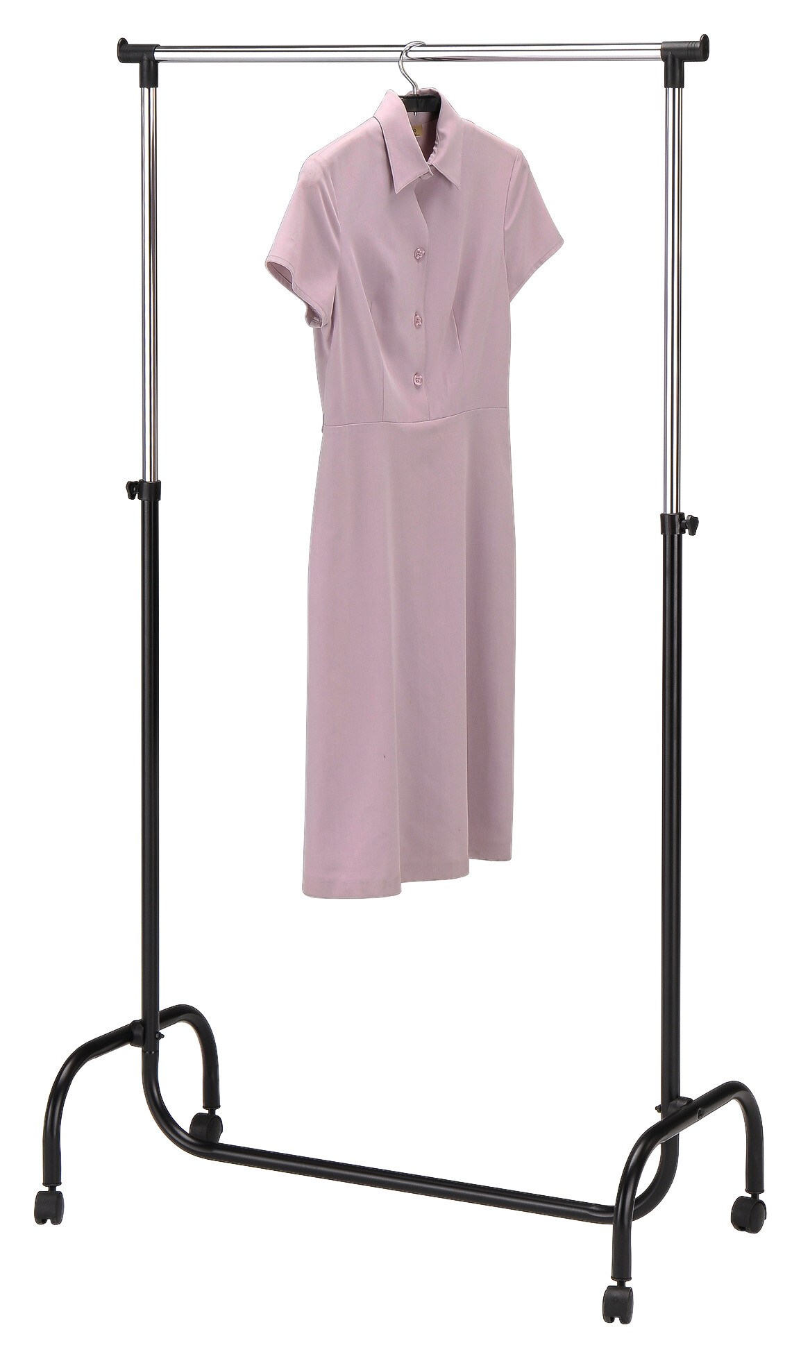 Garderobenwagen Chrom Stahl B/H/L: ca. 45x170x80 cm