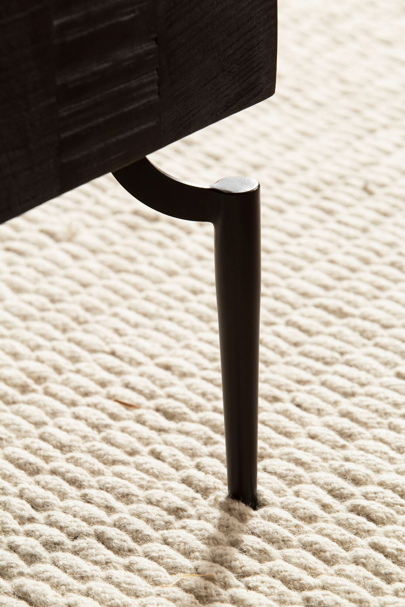 Wohnling Couchtisch schwarz Mango B/H/T: ca. 60x40x60 cm