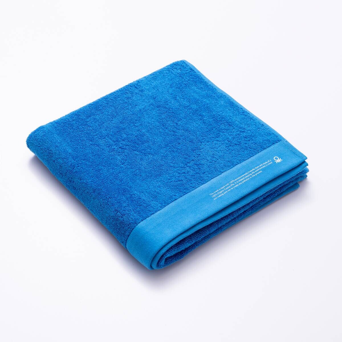 BENETTON Badetuch blau Baumwolle B/L: ca. 150x90 cm