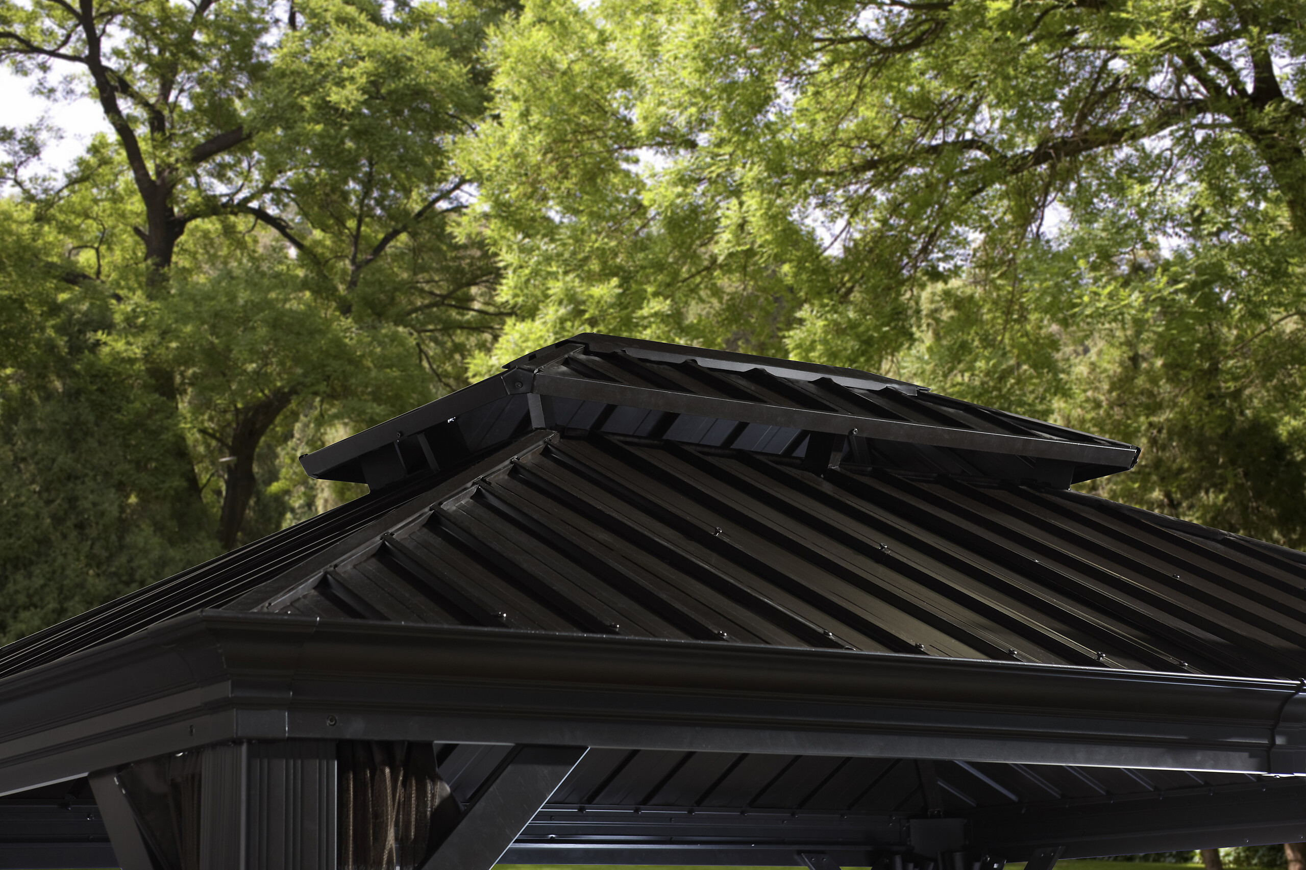 Sojag Pavillon Messina anthrazit Metall B/H/L: ca. 363x292x298 cm