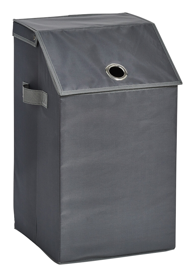 Zeller Wäschesammler anthrazit Polyester B/H/L: ca. 34x60x34 cm