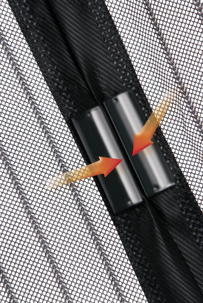 EASYmaxx Fliegengitter schwarz B/L: ca. 90x210 cm