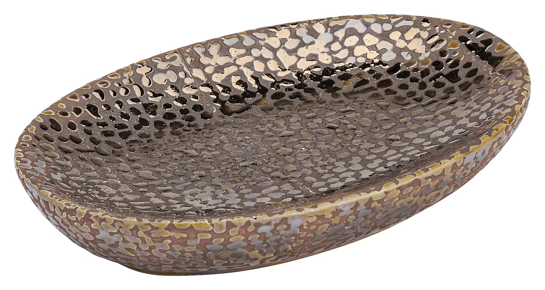 WENKO Seifenablage Marrakesh braun Keramik B/H/L: ca. 13,6x2x10 cm