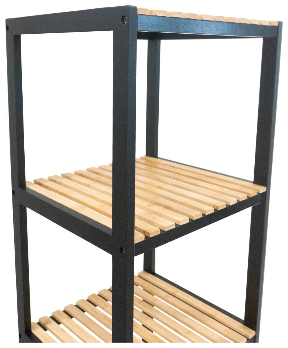 Regal Johanna schwarz B/H/T: ca. 37x140x33 cm