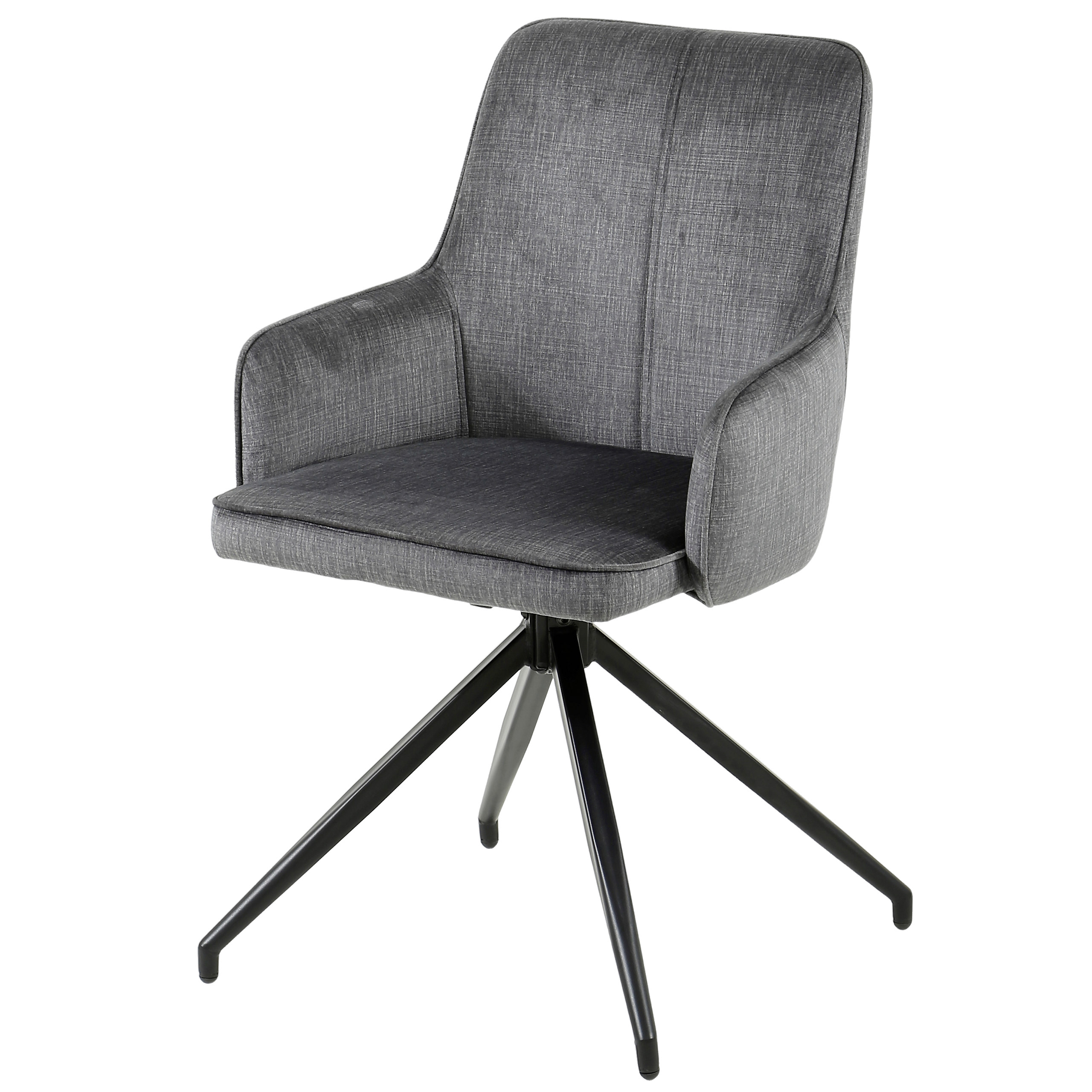 Armlehnstuhl Magda grau schwarz Samtoptik Metall B/H/T: ca. 50x86x50 cm Armlehnstuhl Magda grau schwarz Samtoptik Metall B/H/T: ca. 50x86x50 cm