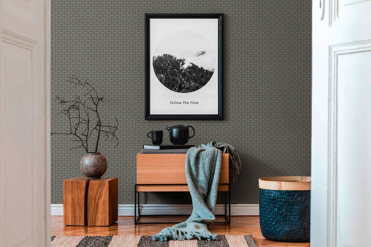 A.S.Creation Vliestapete Trendwall 2 Abstrakt grau B/L: ca. 53x1005 cm