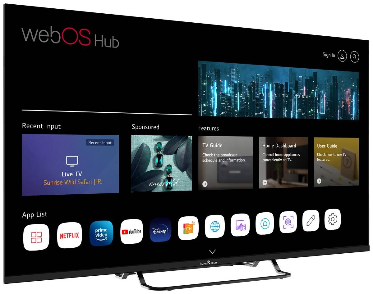 Smart-Tech LED-Fernseher 43UW02V