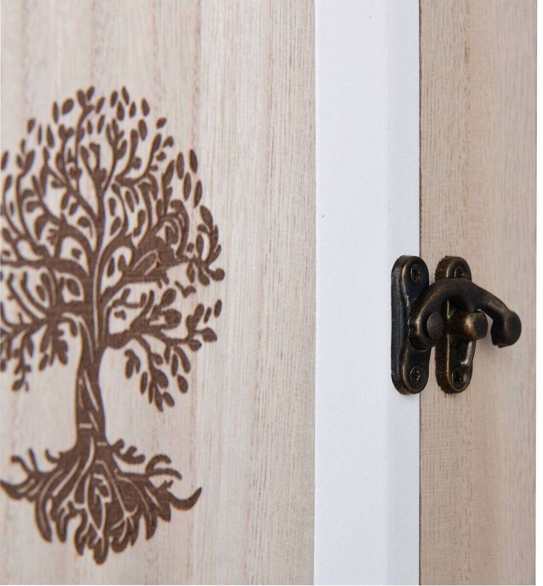 Schlüsselkasten Sandra weiß natur B/H/T: ca. 20x30x6 cm