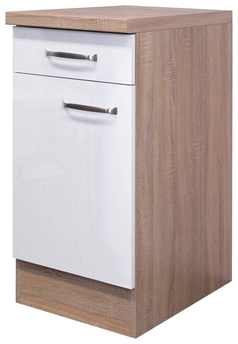 Unterschrank Valero weiß Hochglanz B/H/T: ca. 40x86x60 cm