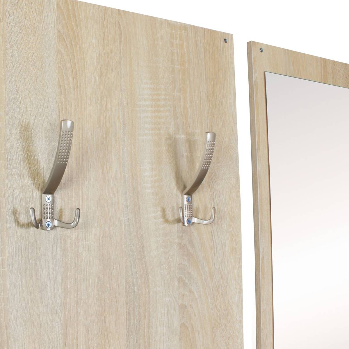 Garderobe Eiche Sonoma Nachbildung weiß B/T: ca. 80x27 cm