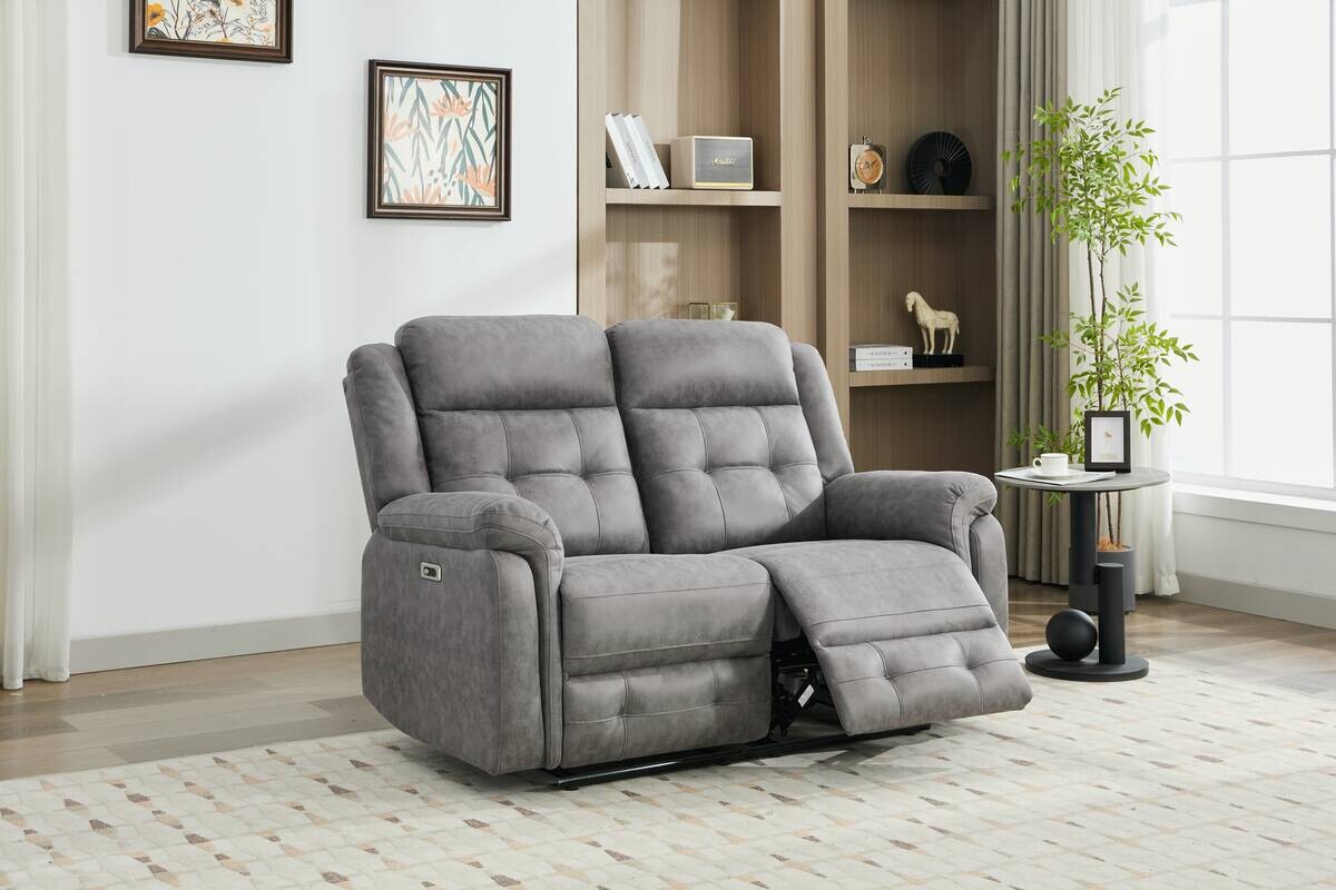 Sofa Philip grau Microfaser B/H/T: ca. 151x103x95 cm Sofa Philip grau Microfaser B/H/T: ca. 151x103x95 cm