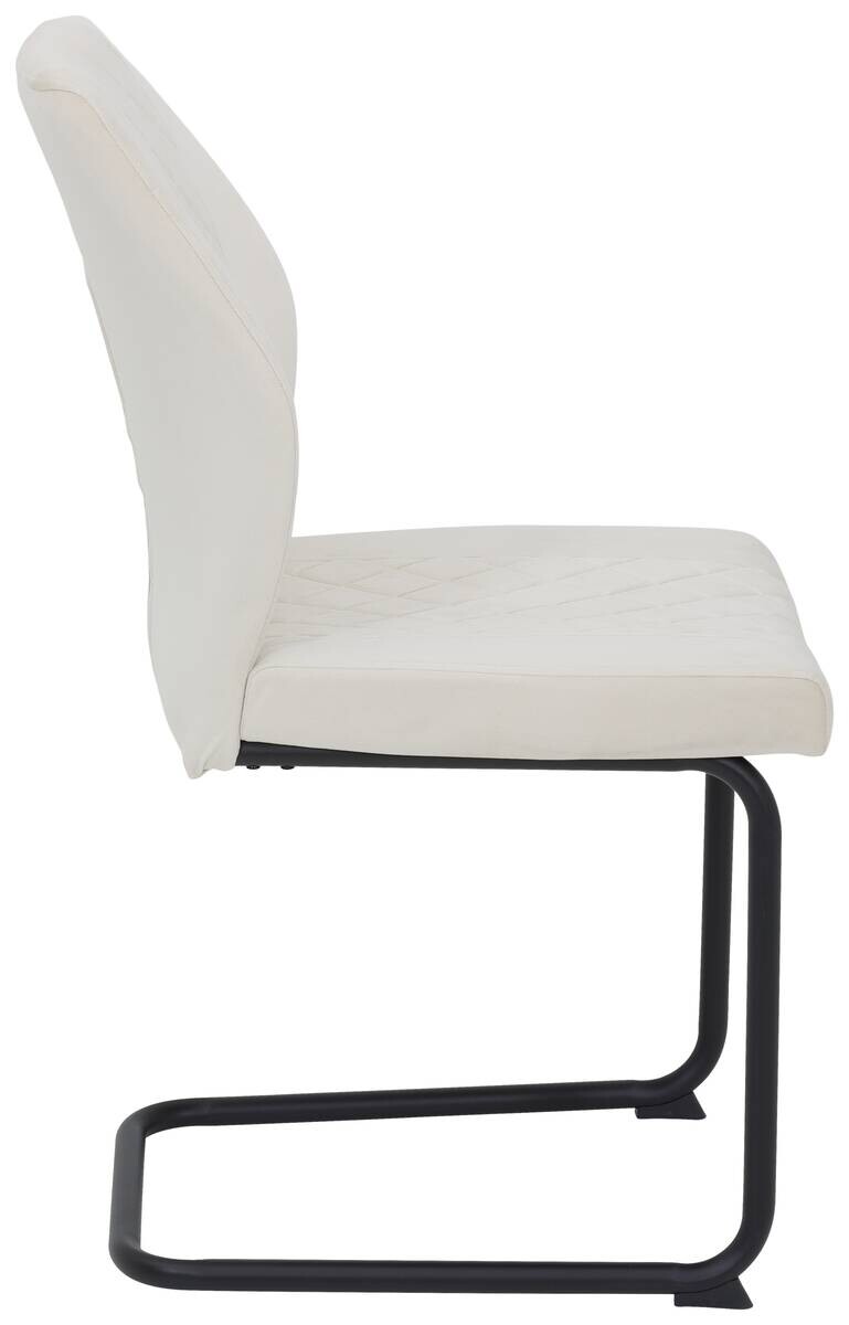 Schwingstuhl Oslo, 4er-Set beige Microfaser B/H/T: ca. 45x92x60 cm