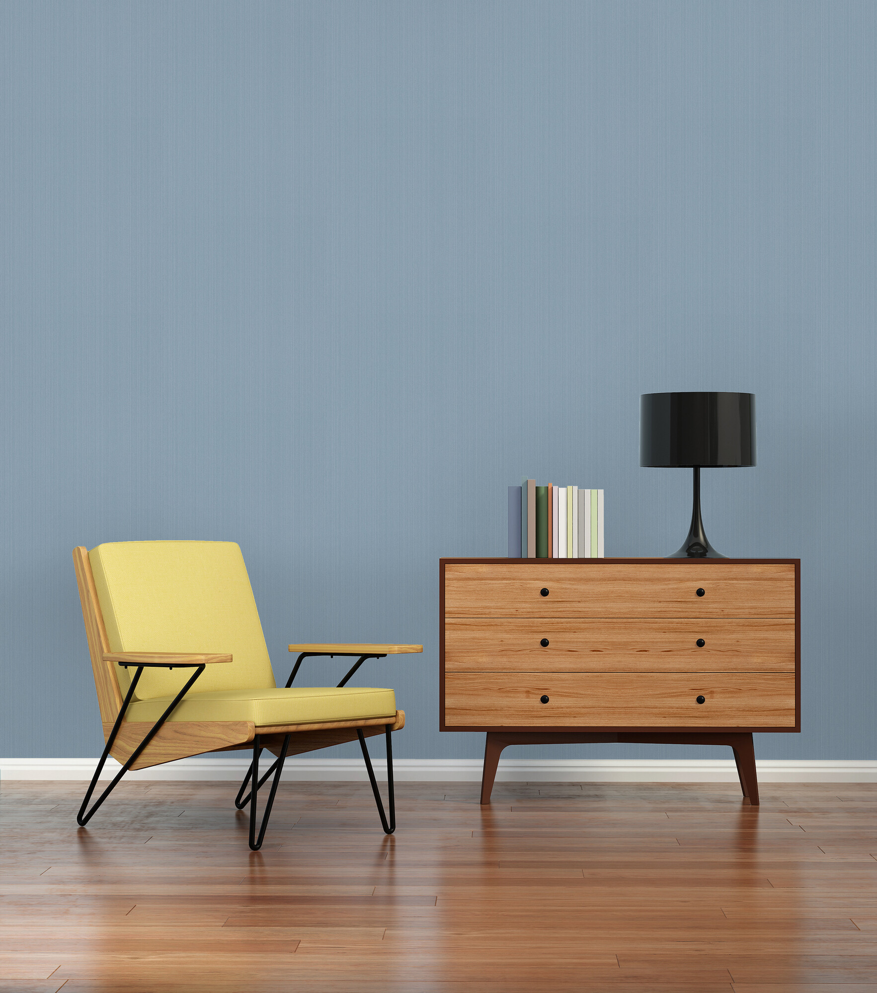 A.S.Creation Vliestapete blau B/H/D: ca. 53x1005x8,7 cm