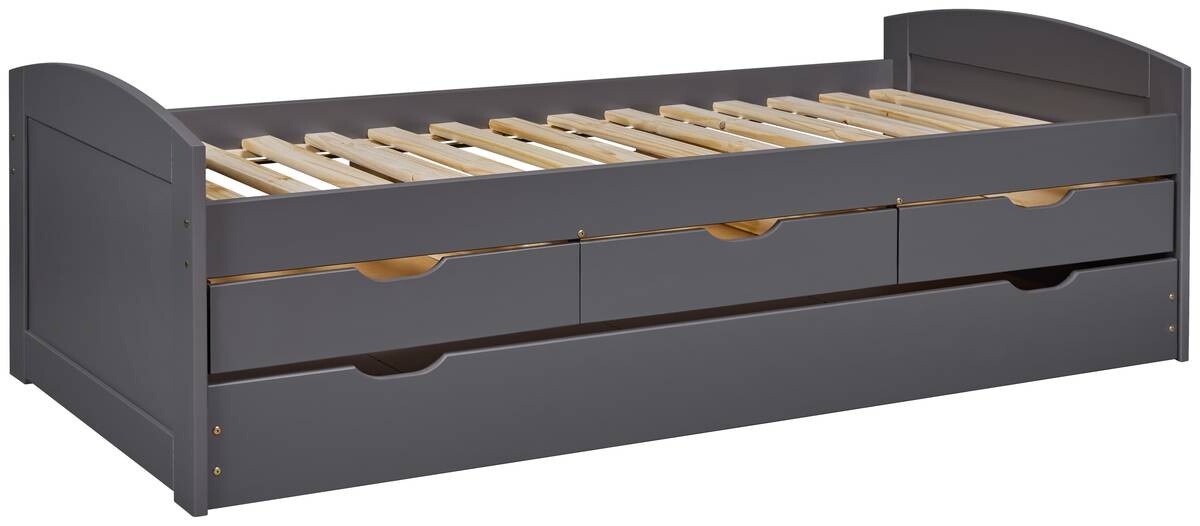 Funktionsbett Lena grau Liegefläche B/L: ca. 90x200 cm