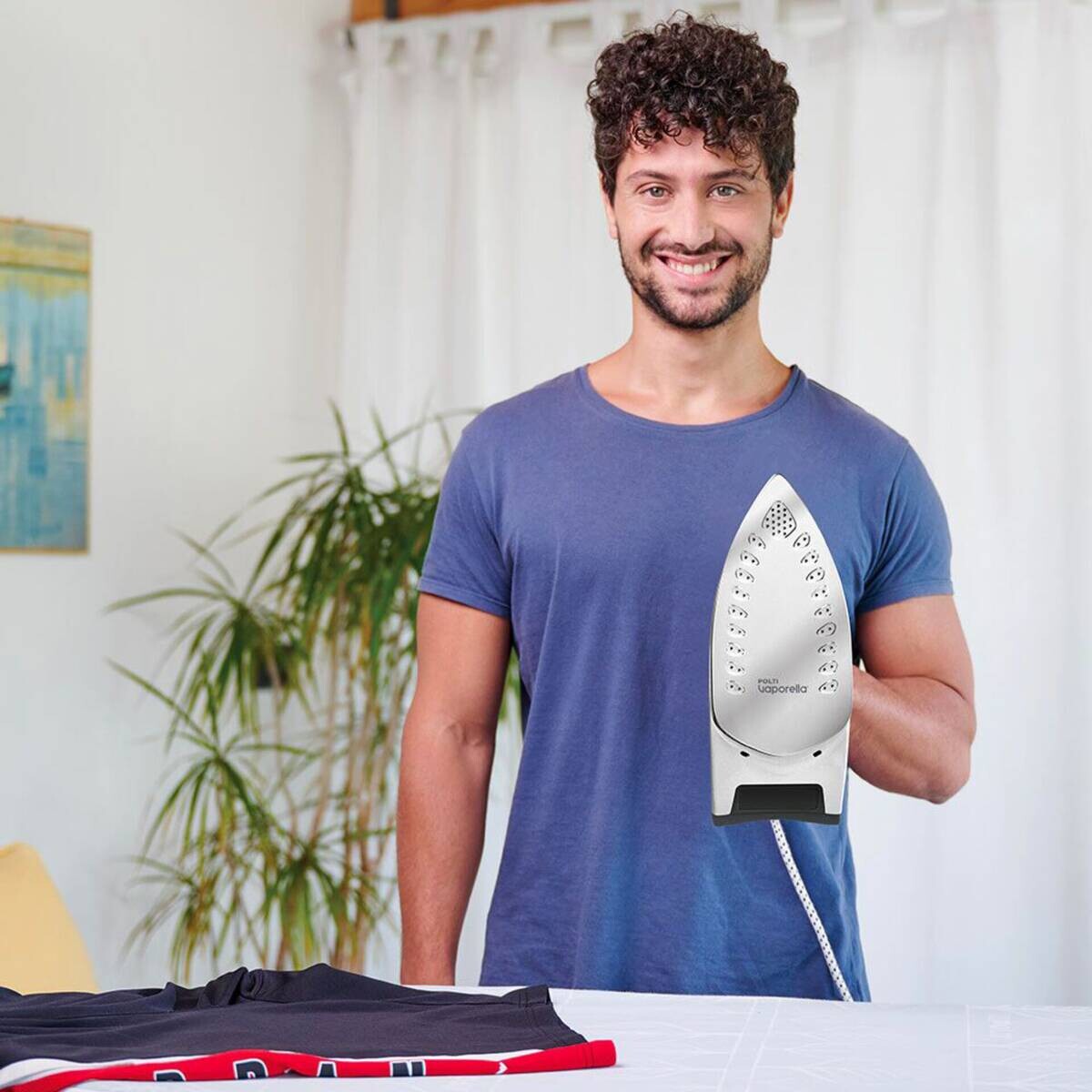 Polti Polti Dampfbügelautomat QC110 türkis weiß Edelstahl B/H/L: ca. 28,7x14,4x28,7 cm