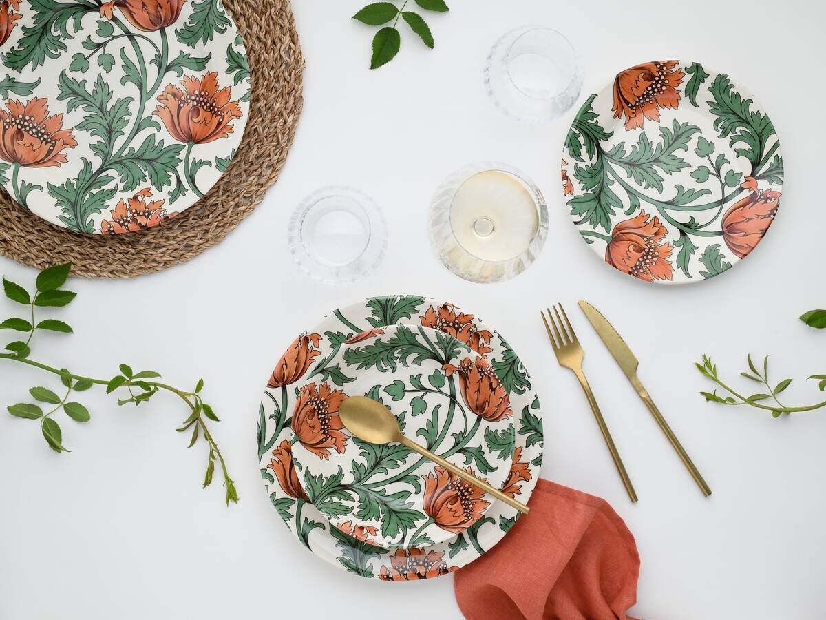 CreaTable Kombiservice Florentina grün Steingut 12 tlg.