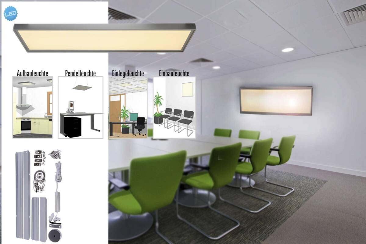 Näve Leuchten LED-Panel 1192026 Alu Metall Kunststoff B/H/T: ca. 29,5x1x59,5 cm 1 Brennstellen