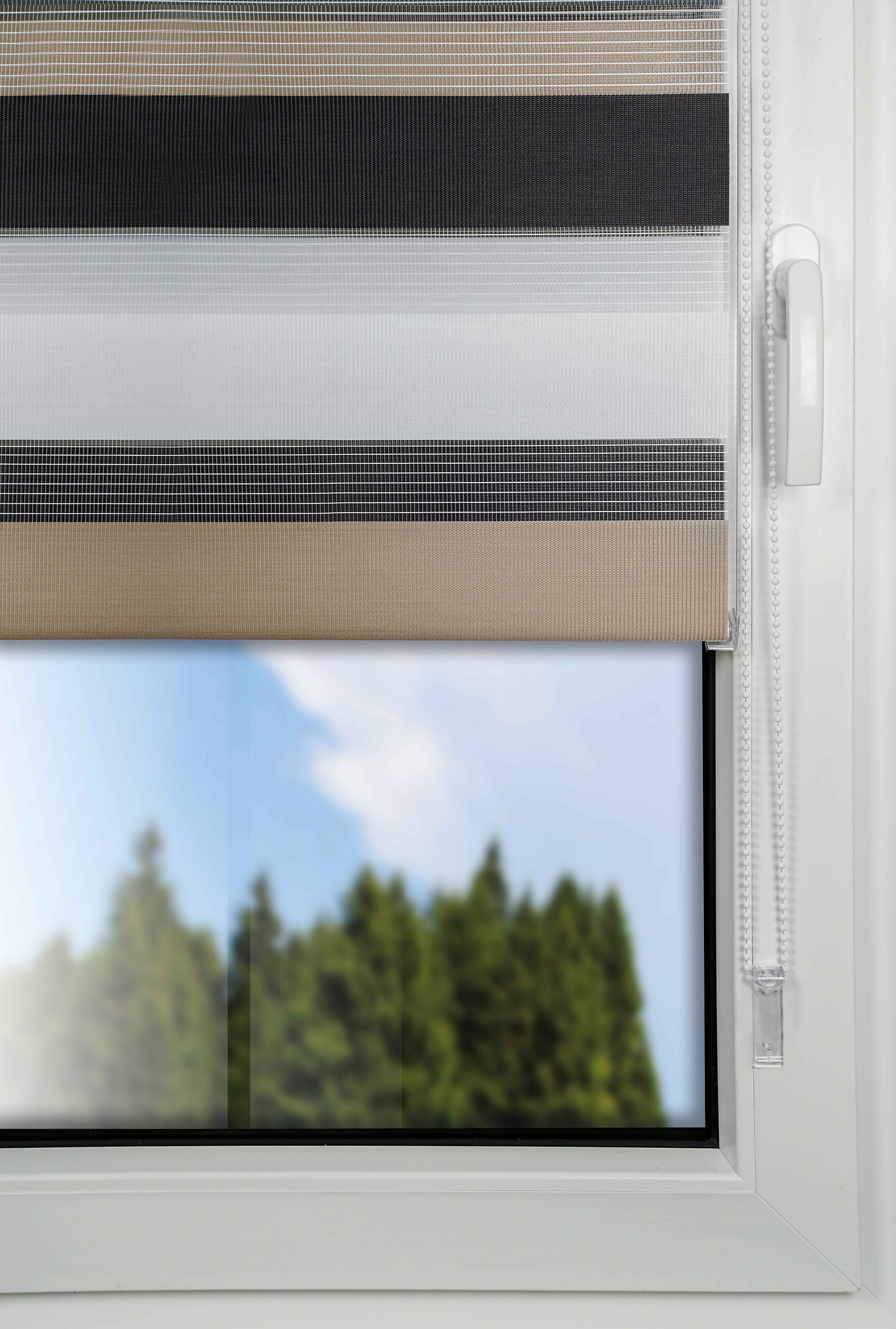 Doppelrollo Just-Triple Cappuccino B/L: ca. 70x160 cm Doppelrollo Just-Triple Cappuccino B/L: ca. 70x160 cm