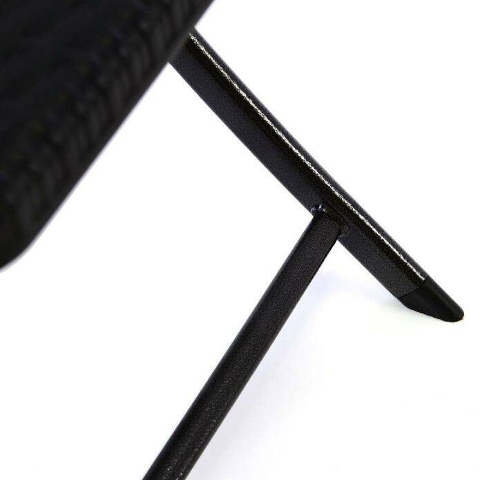 VCM Klappstuhl schwarz Metall B/H/T: ca. 40x80x38 cm