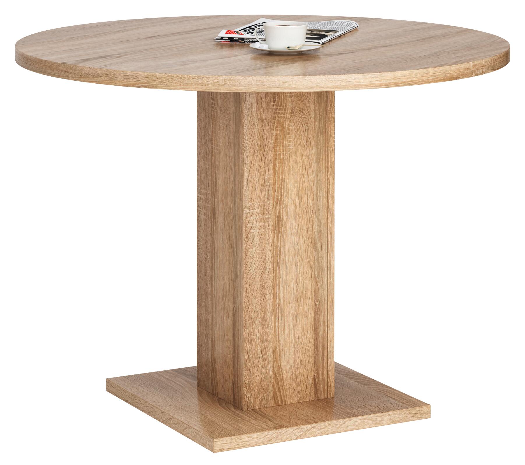 Esstisch Leo Eiche Sonoma Nachbildung B/H/T/D: ca. 100x75x100x100 cm