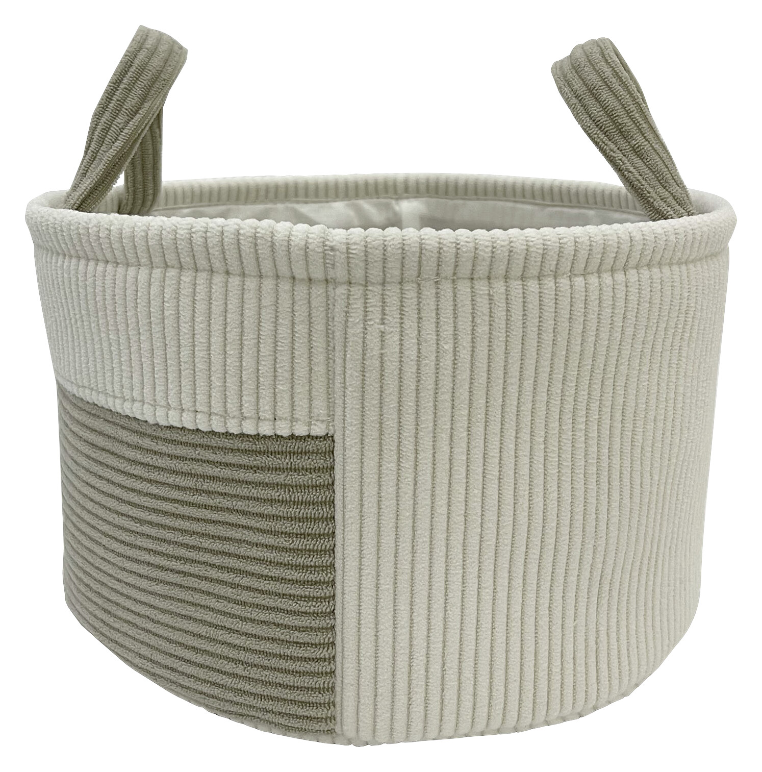 POCOline Korb weiß Samt H/D: ca. 16x27 cm