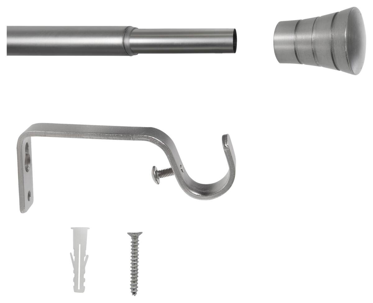 ondeco Stilgarnituren habito_rillmino Edelstahloptik Metall ausziehbar von ca. 160 bis 280 cm 1.0 Läufe