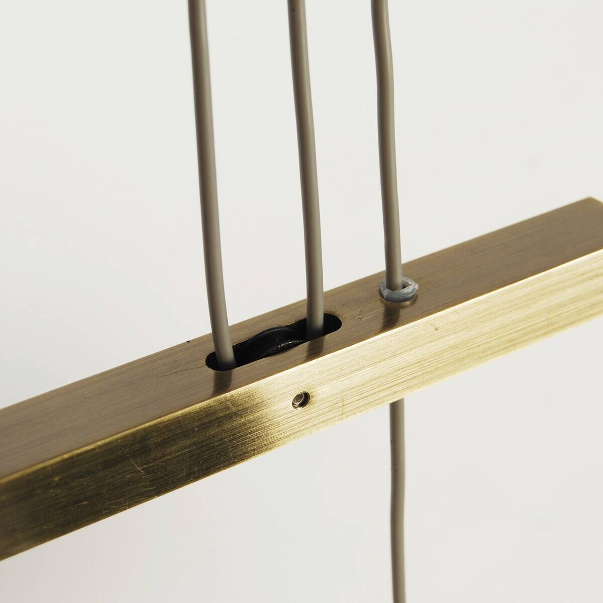 Näve Leuchten Pendelleuchte 7090548 messing Kunststoff Textil Metall B/H/T: ca. 15x116x86 cm E27 4 Brennstellen