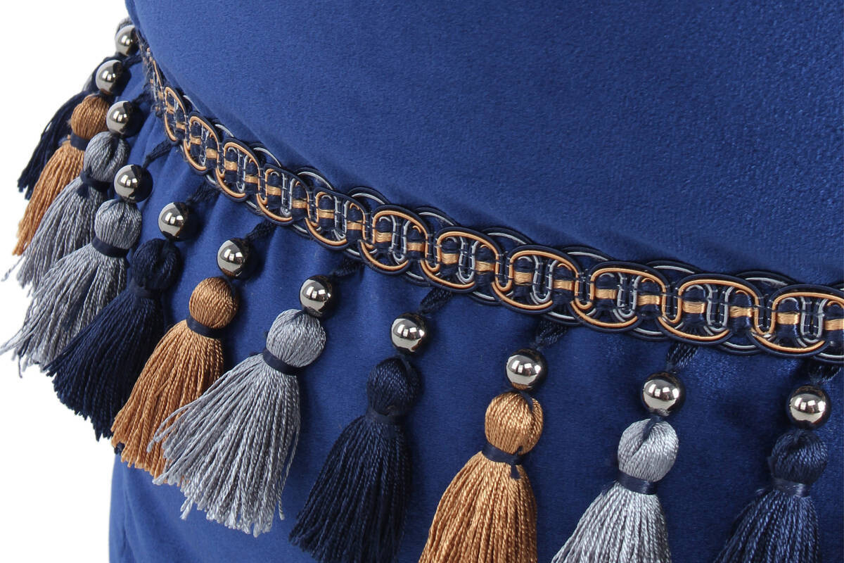 360 Living Hocker Taj Mahal 200 blau H/D: ca. 38x45 cm