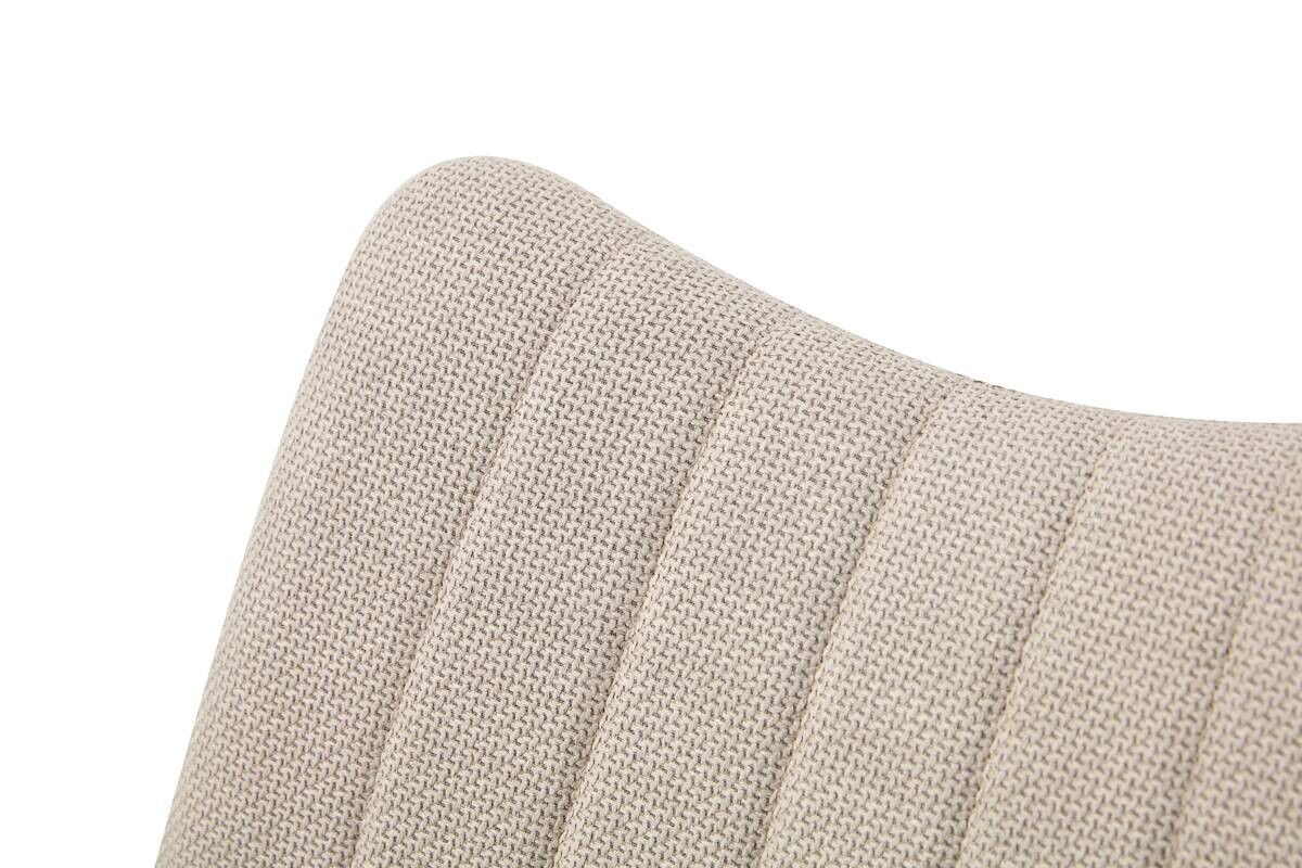 Stuhl LOTTA, 2er Set creme Webstoff B/H/T: ca. 53x86x59 cm