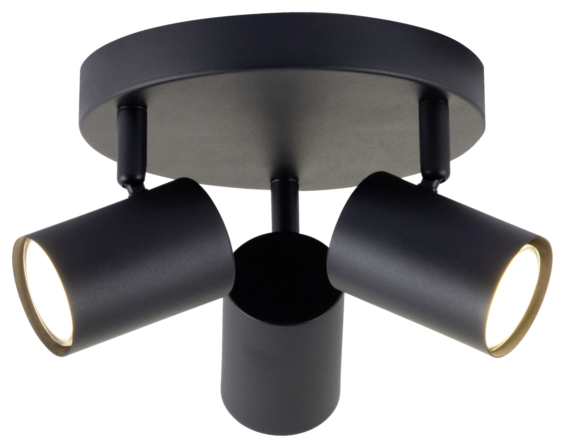 POCOline Spotbalken Thanina schwarz Metall H/D: ca. 12x27,5 cm GU10 3 Brennstellen