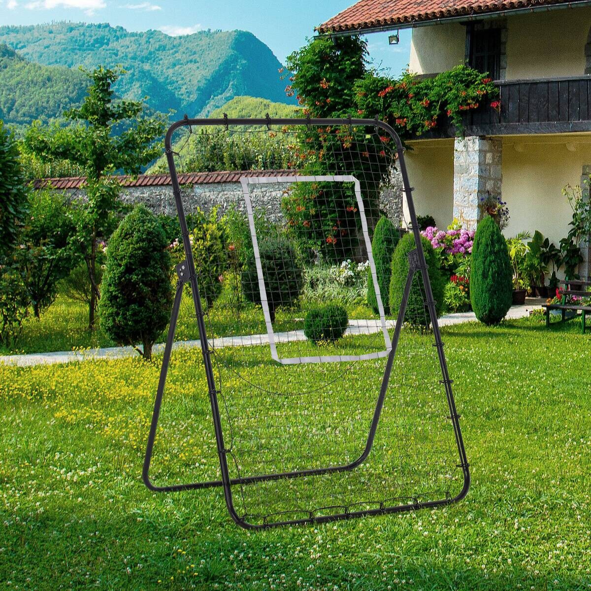 HOMCOM Outdoor-Spielzeug schwarz B/H/L: ca. 73x123x178,5 cm
