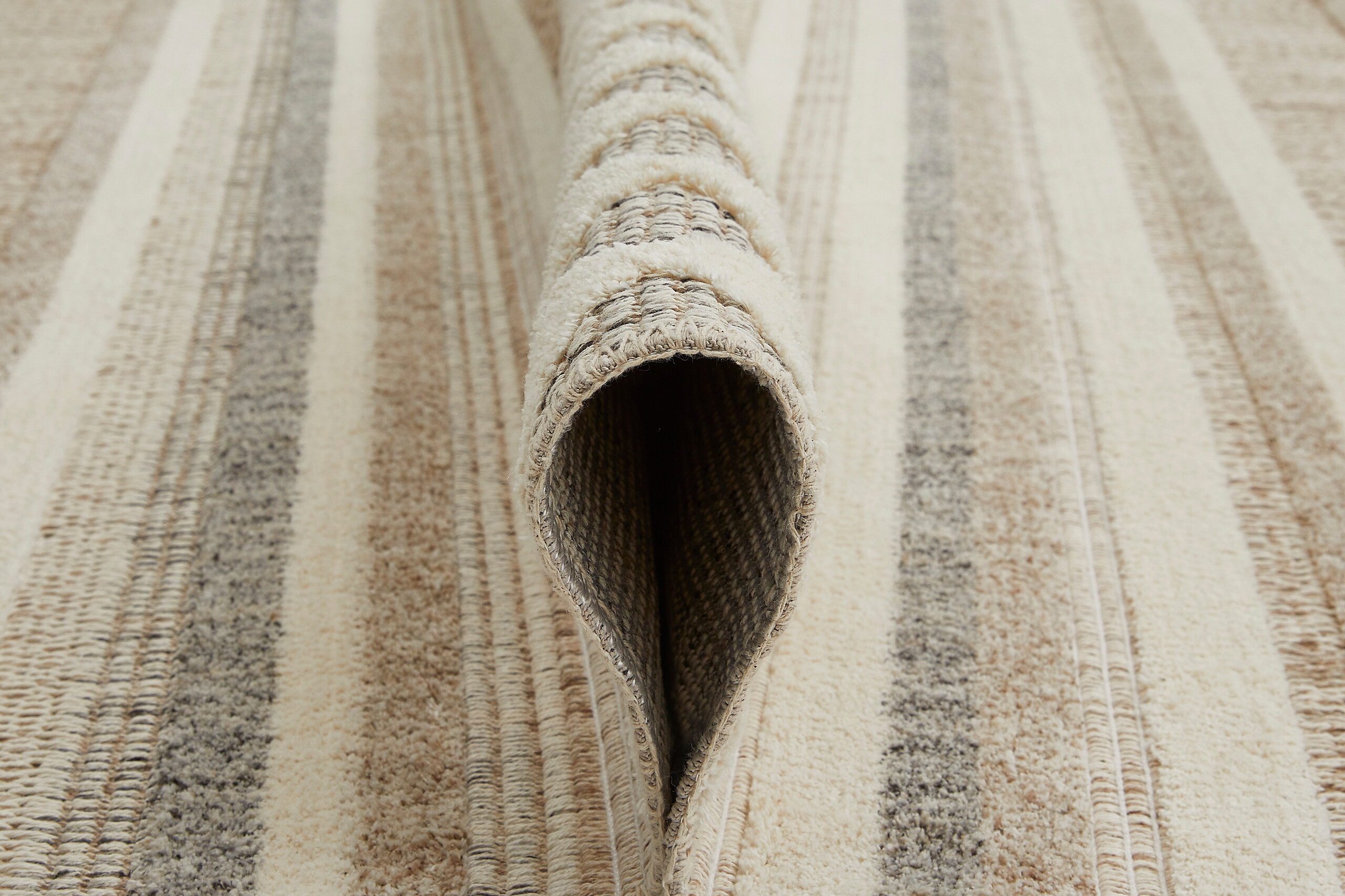 Webteppich Crosby Cremegrau B/L: ca. 160x230 cm