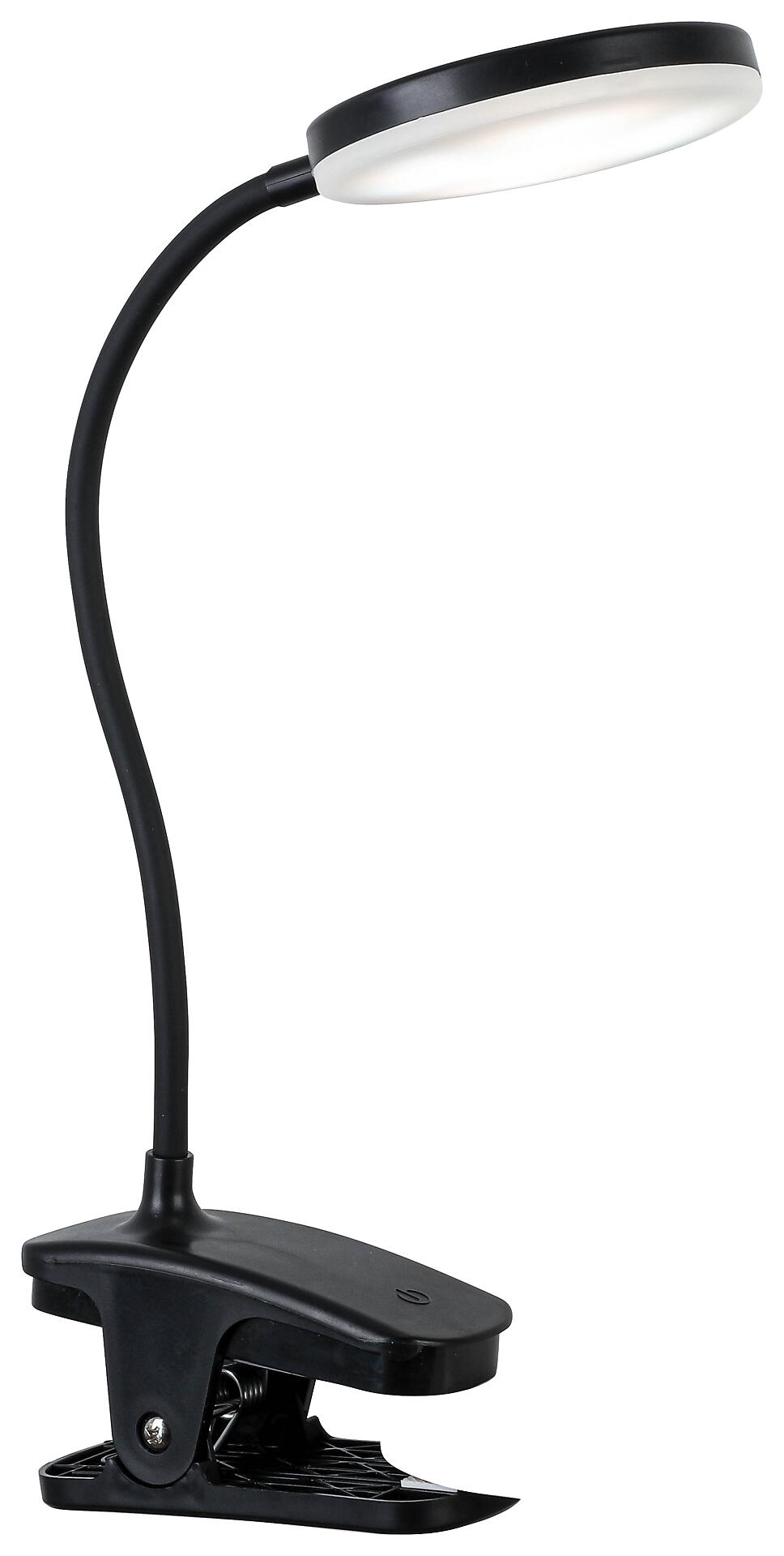 Nolo Tischleuchte Noah schwarz Kunststoff B/H/L: ca. 6,5x52x14 cm