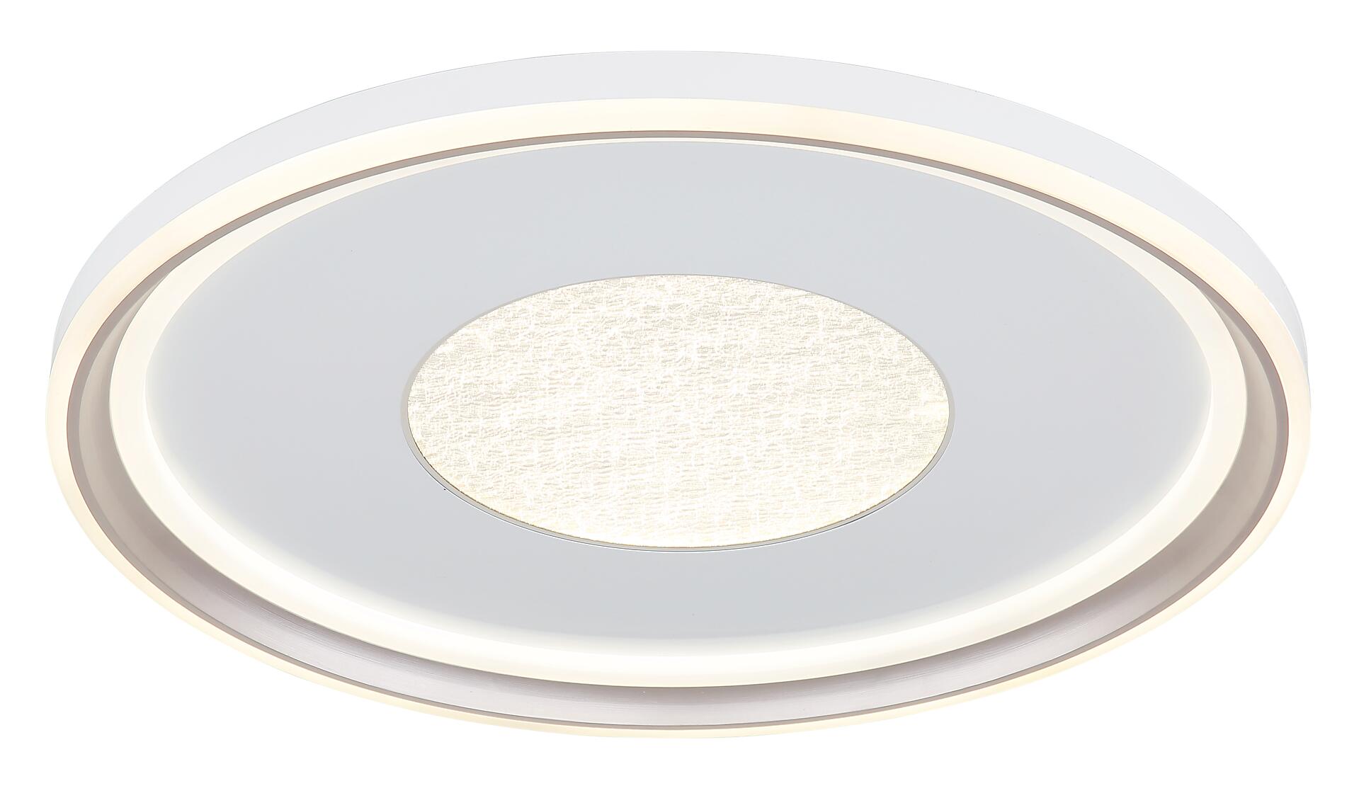 GLOBO Deckenleuchte Opal champagner weiß Metall Kunststoff Acryl H/D: ca. 6,5x59 cm 1 Brennstellen