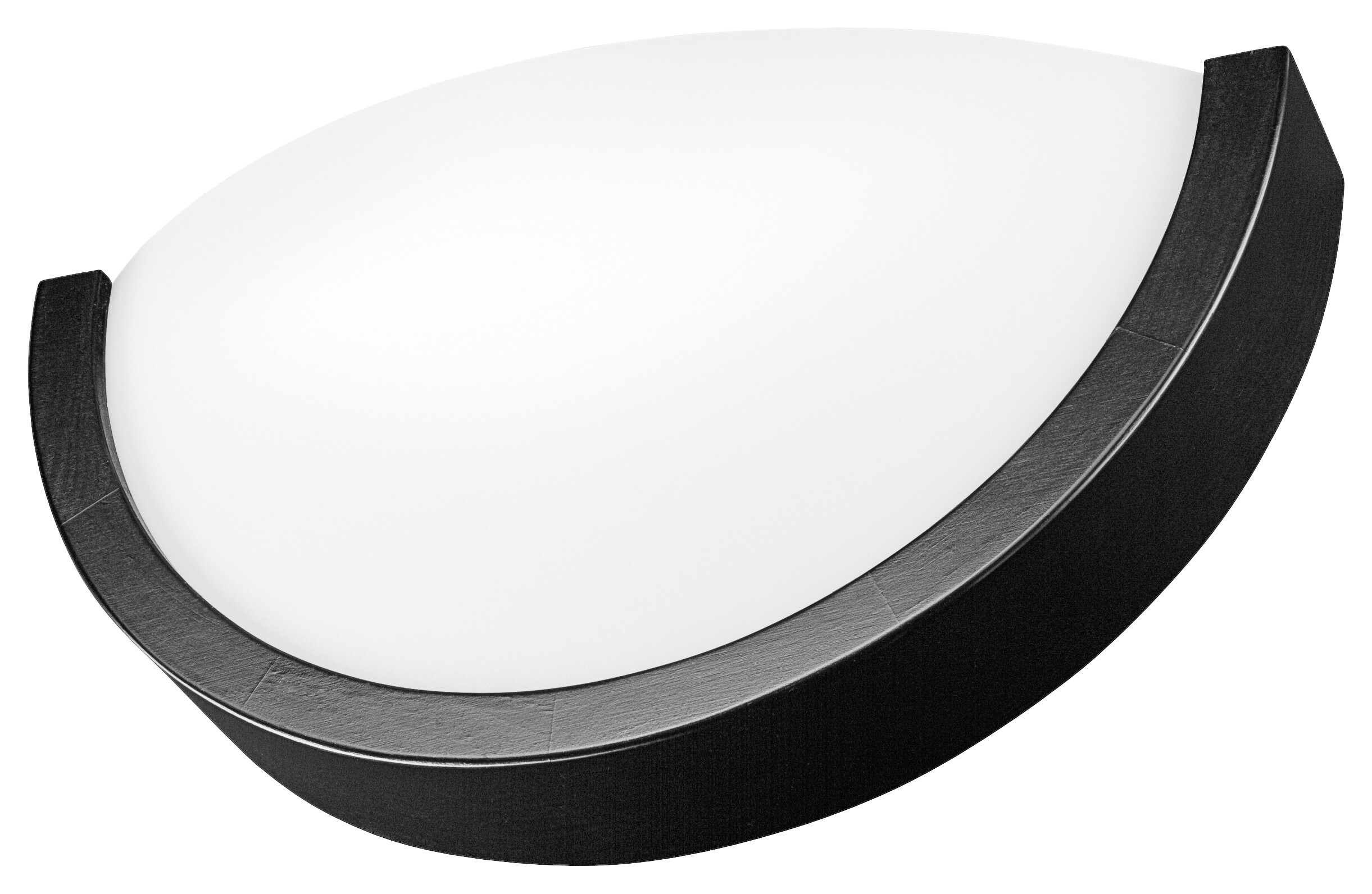 Lamkur Wandleuchte dunkelbraun Glas Holz B/H/L: ca. 20x14x30 cm E27 1 Brennstellen