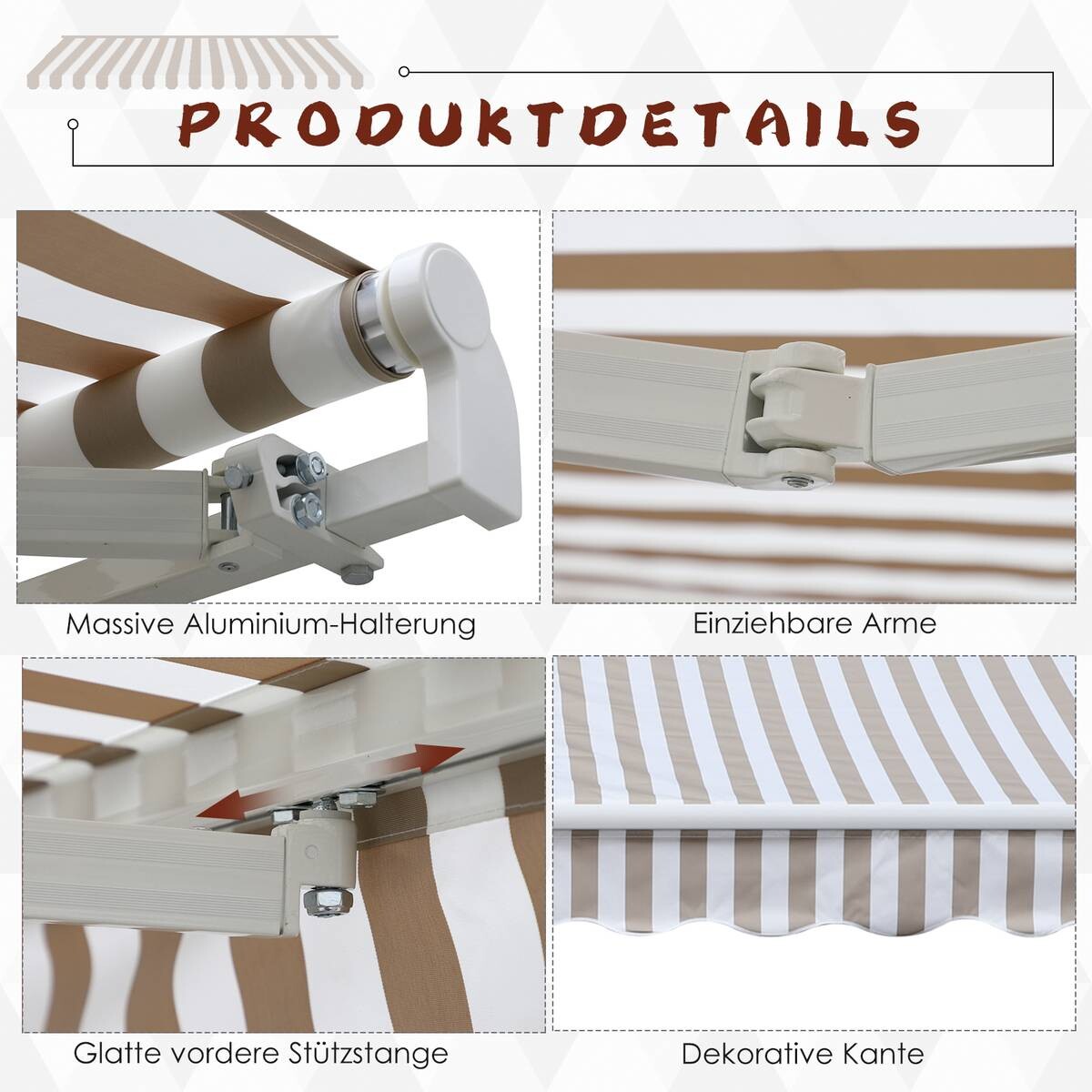 Outsunny Markise beige