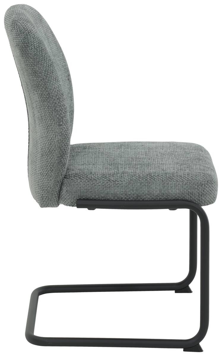 Schwingstuhl Karen grau schwarz Webstoff Metall