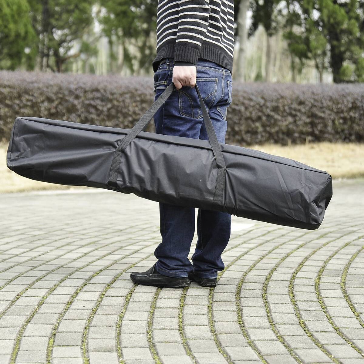 Outsunny Pavillon grün Stahl B/H/L: ca. 240x250x240 cm