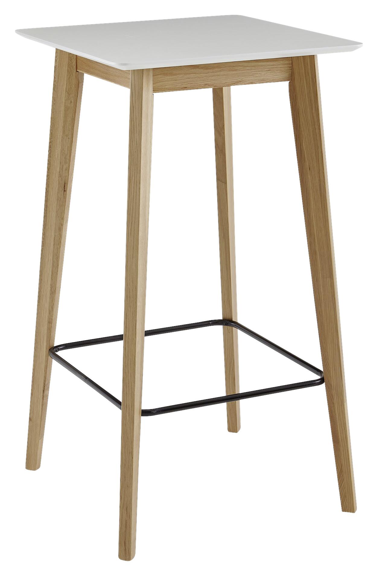 Bartisch weiß natur MDF B/H/T: ca. 60x110x60 cm