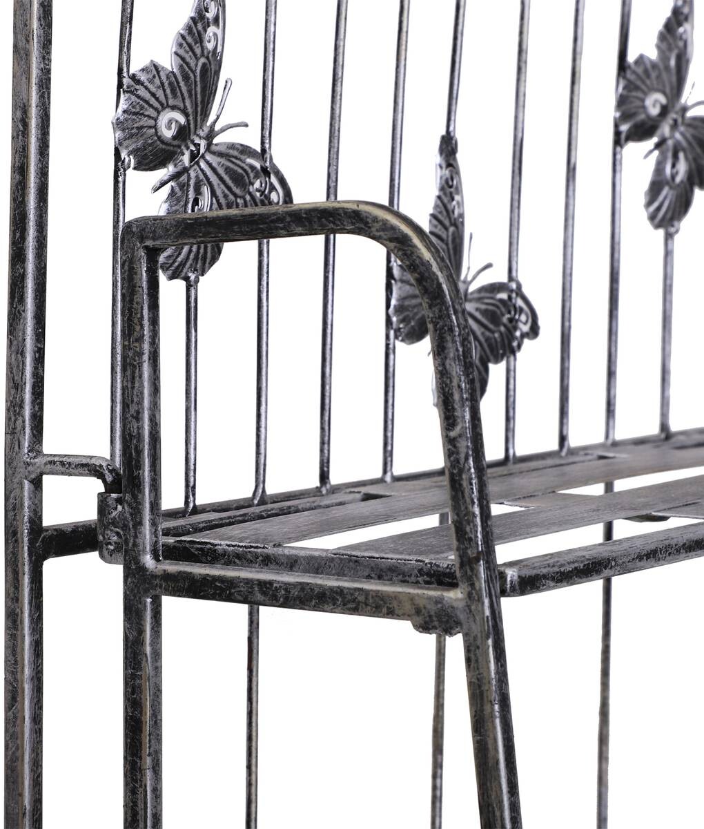 Outsunny Pflanzregal Silbergrau Metall B/H/L: ca. 25x96x44 cm