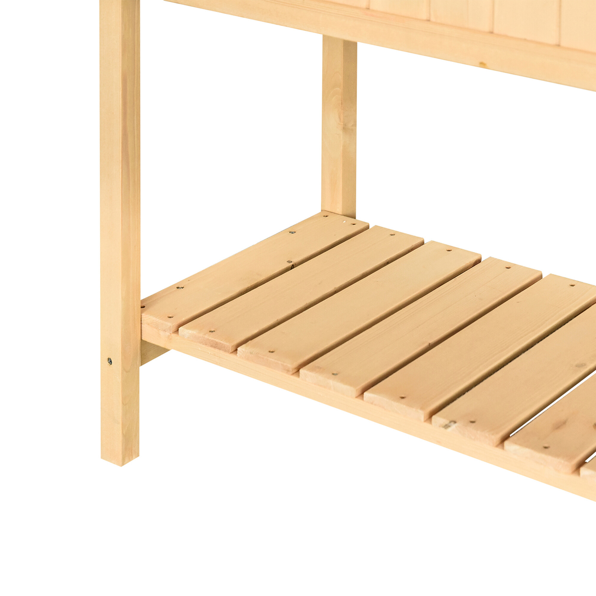 Outsunny Pflanztisch natur B/H/L: ca. 60x22x120 cm ca. 30 kg