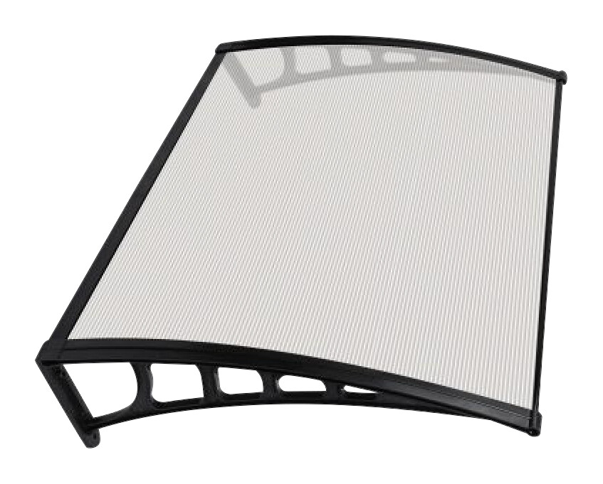 Brosplast Vordach Crocus transparent B/H/L: ca. 120x23x80 cm