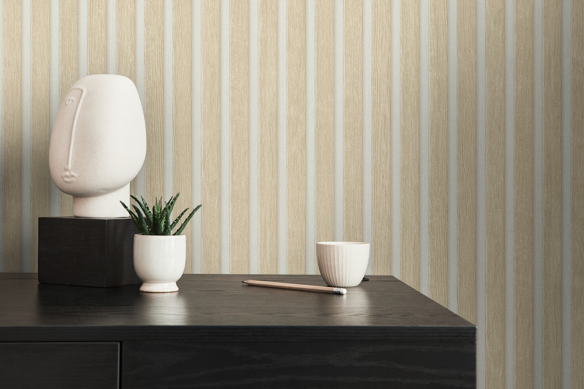 A.S.Creation Vliestapete beige weiß B/H/D: ca. 53x1005x8,5 cm