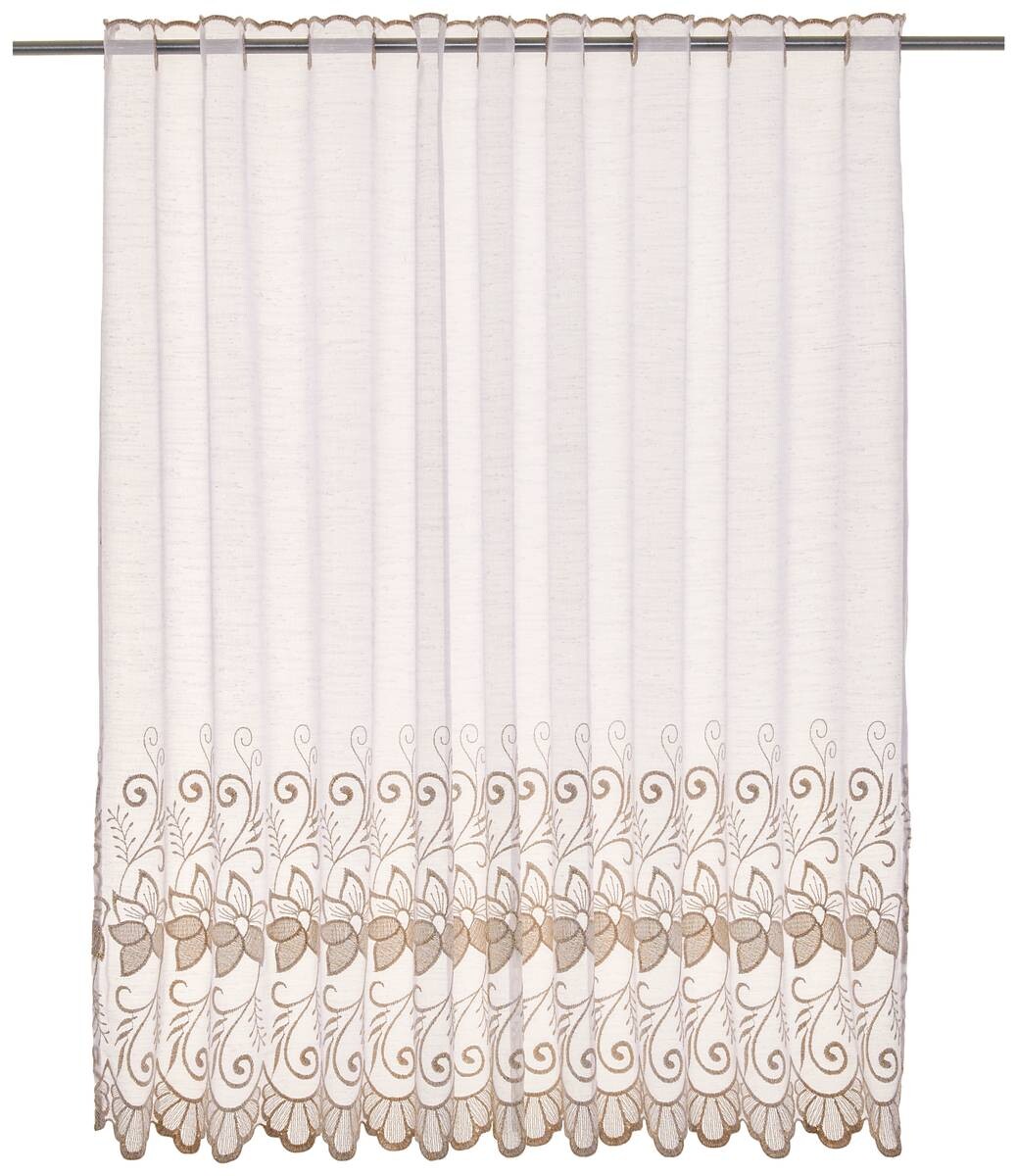 POCOline Scheibengardine Doris weiß B/L: ca. 140x110 cm