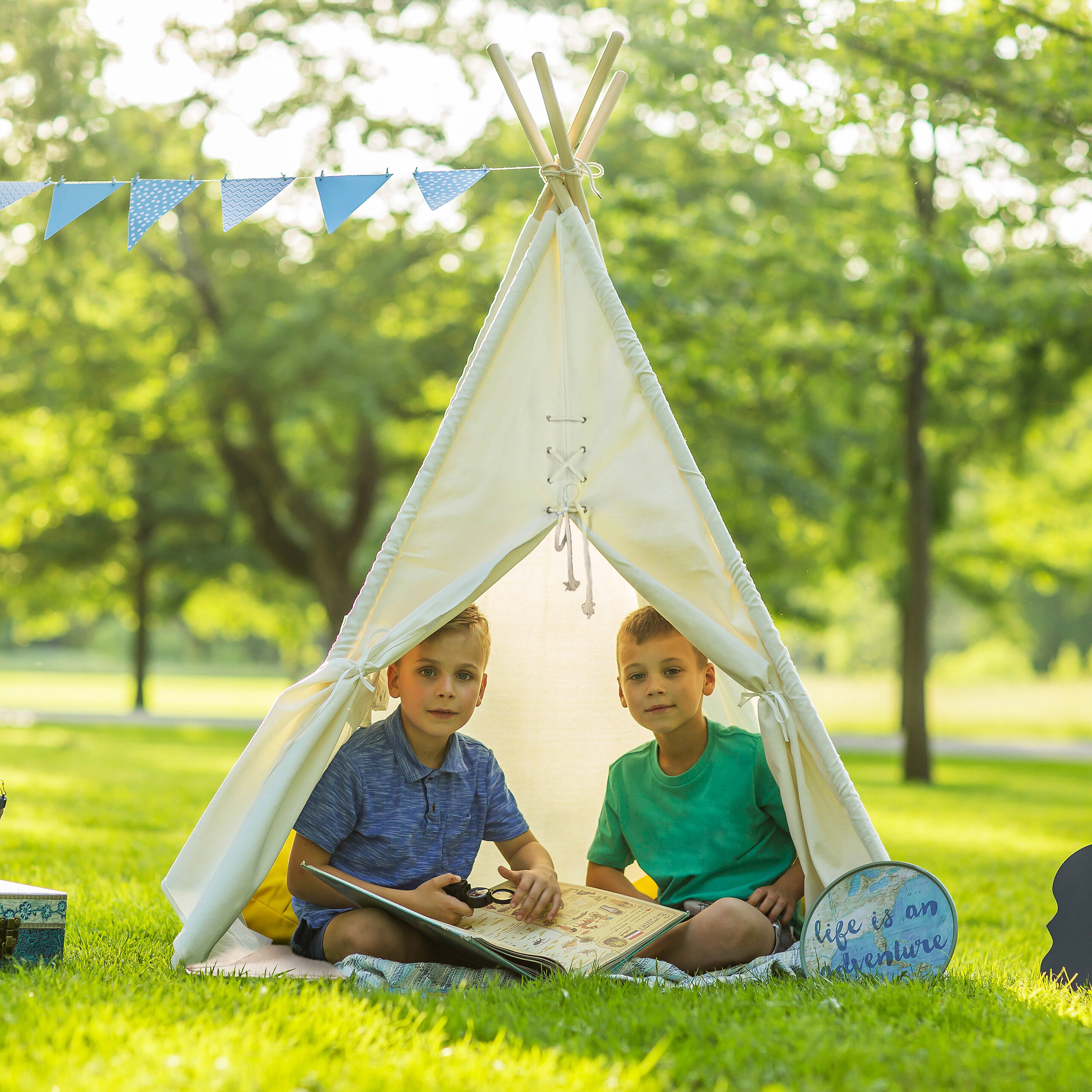 Sunny Kinder Tipi-Zelt Alba B/H/L: ca. 120x160x120 cm